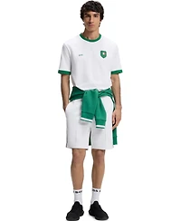 Boss by Hugo Men's Stretch-Cotton Mexico Country Flag Logo T-Shirt