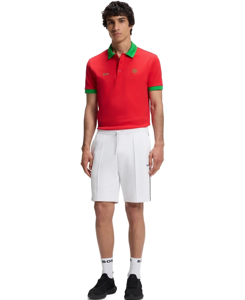 Boss by Hugo Men's Paddy Portugal Country Flag Trim Polo Shirt