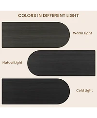 Dining Table with Storage, 70.8" Wood Kitchen Table with Thickened Tabletop and Fluted Legs, Dinner Tables for Kitchen Dining Room