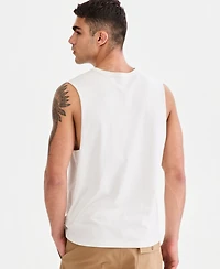Sun + Stone Men's Cotton Surf Global Graphic Tank Top, Macy's Exclusive