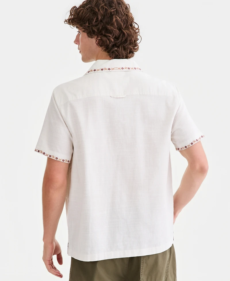 Sun + Stone Men's Rodrigo Short-Sleeve Camp Shirt, Macy's Exclusive