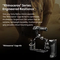 SmallRig Rhinoceros Full Camera Cage for Sony Alpha 7 V/7R V/7 Iv/7S Iii/7R Iv