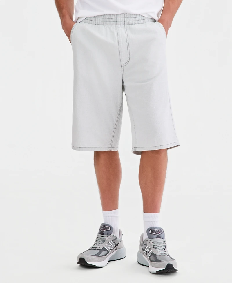 Sun + Stone Men's Lisbon Cotton Pull-On Shorts, Macy's Exclusive