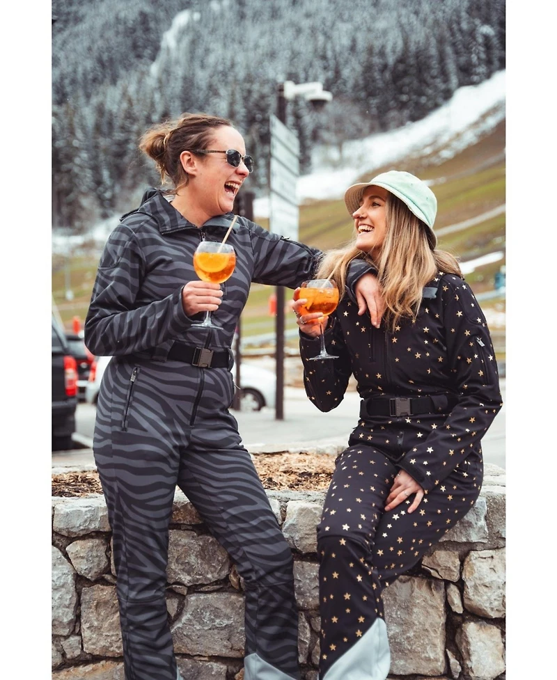 Oosc Women's Chic Ski Suit - Black Tiger