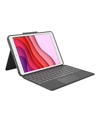 Logitech Combo Touch Case for iPad (7th, 8th, 9th Gen) with Precision Trackpad, Backlit Keyboard, Smart Connector Technology, Graphite