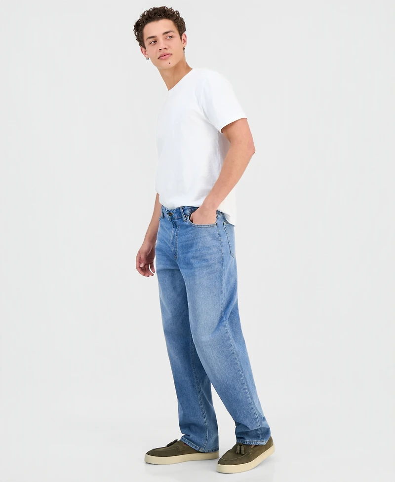 Sun + Stone Men's Palm Wash Loose-Fit Jeans, Macy's Exclusive