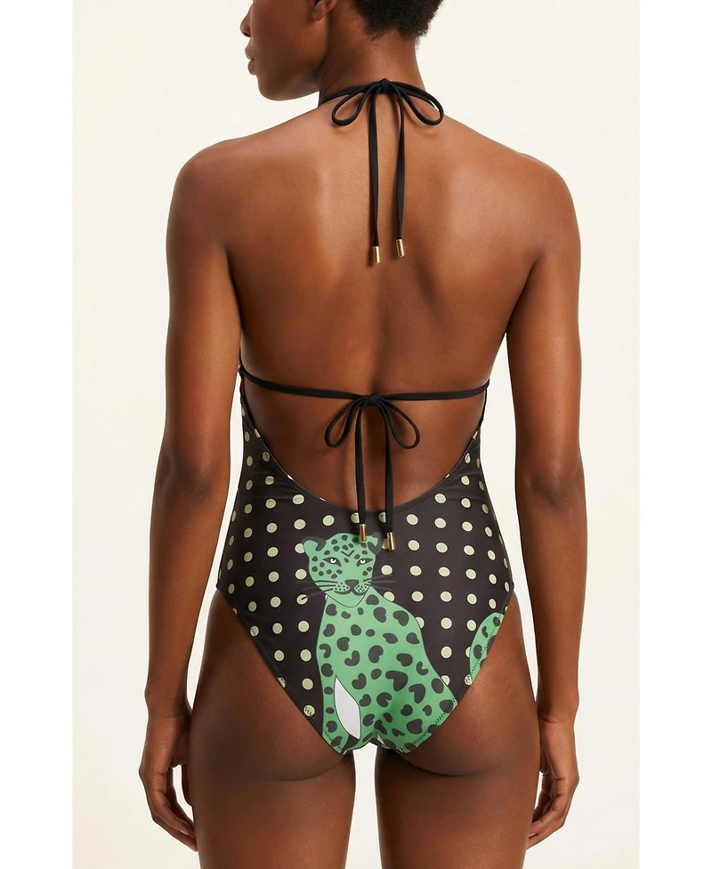 Jessie Zhao New York Women's Wild Garden Reversible One Piece Swimsuit