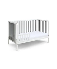 Jujabu 3 in 1 Convertible Solid Wood Island Crib Two Tone Modern Classic