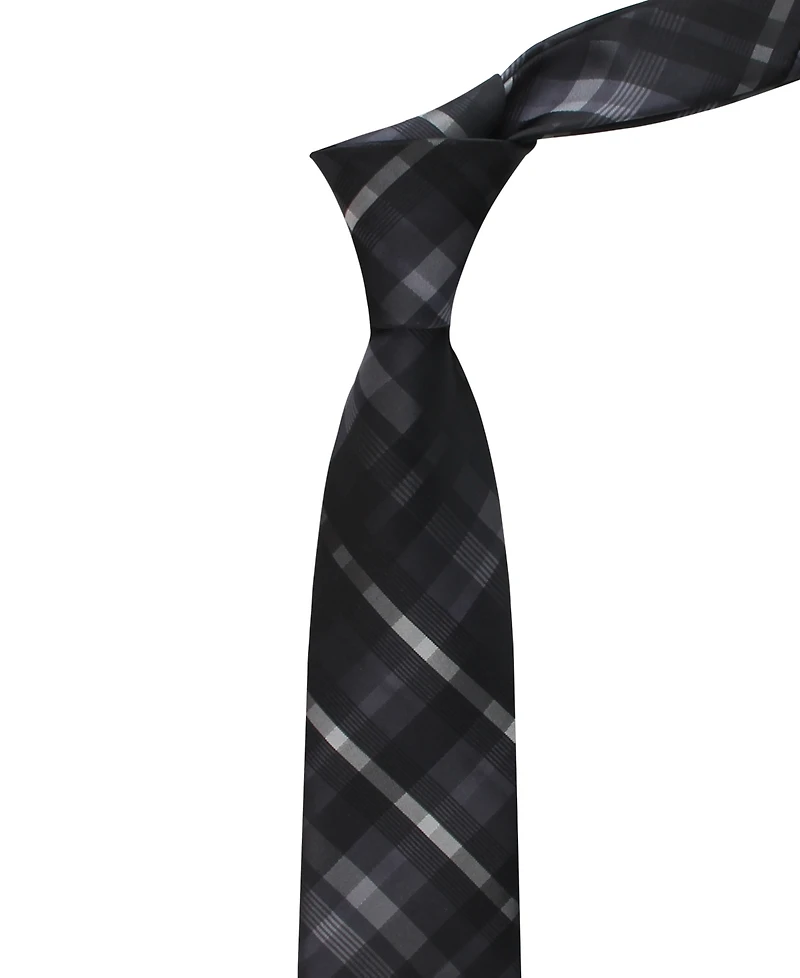 Calvin Klein Men's Drogo Plaid Pattern Tie