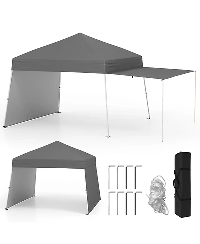 Sugift 14 x 9.2 ft Pop Up Canopy Tent with Convertible Awning Sidewalls