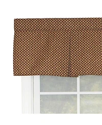 Rlf Home Trellis Pleated 100% Cotton with Fully Lined Rod Pocket Valnance for Windows 42 x 15 Woodland