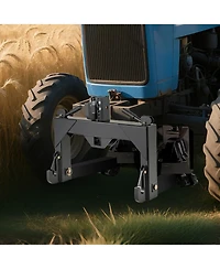 Sugift Three Point Quick Hitch with Adjustable Bolts for Tractors