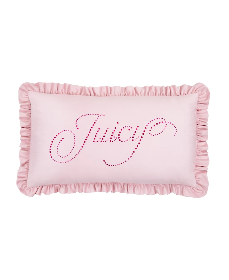 Juicy Couture Shaped Decorative Pillow, 14" x 24"