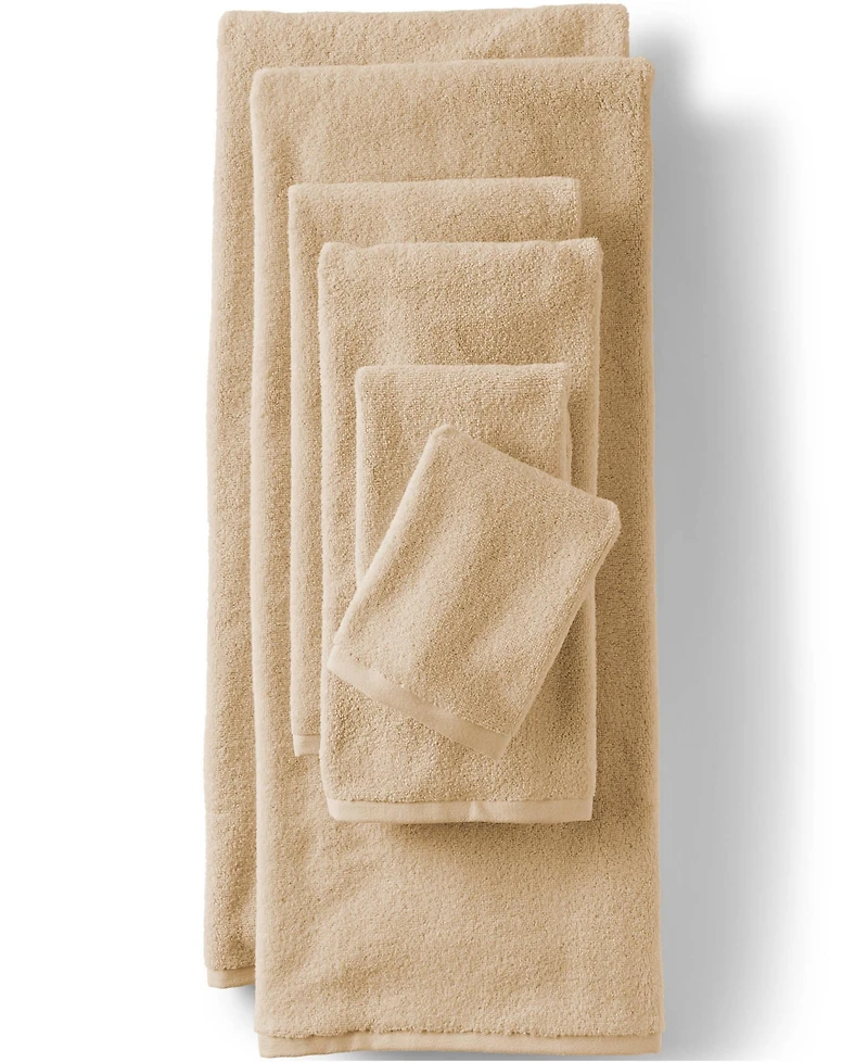 Lands' End Quick-Dry Cotton 2-Piece Washcloth Set