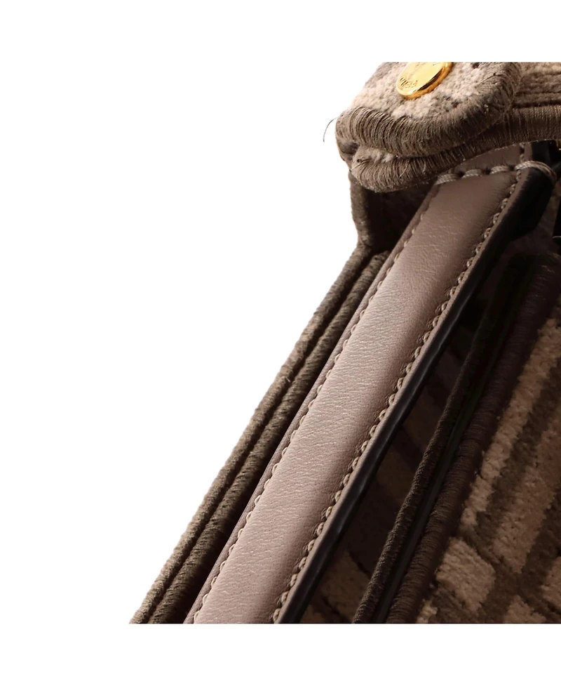 Pre-Owned Fendi Small Peekaboo ISeeU Bag Zucca Tapestry