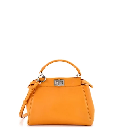 Pre-Owned Fendi Mini Peekaboo Bag Leather