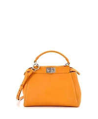 Pre-Owned Fendi Mini Peekaboo Bag Leather