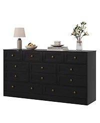 gaomon 12 Drawers Wooden Dressers for Bedroom