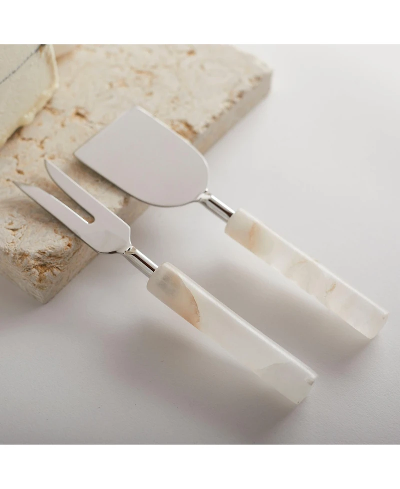 The Collective Home, Santo Alabaster Cheese Tools - Set of 2