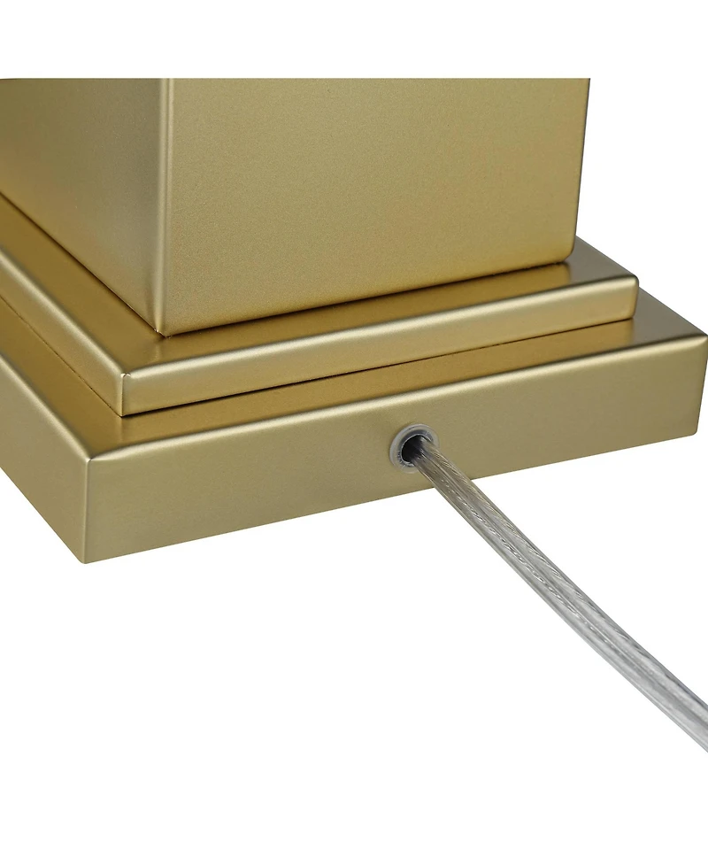 Regency Hill Traditional Table Lamps Tall Set of 2 Metal Empire Open Cage Pedestal Living Room Bedroom House Bedside