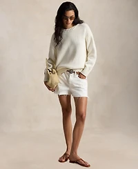 Polo Ralph Lauren Women's Mid-Rise Cutoff Denim Shorts