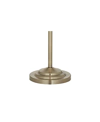 Regency Hill Montebello Traditional Tall Standing Floor Lamps Set of 2 Lights Swing Arm Metal Antique Brass Finish