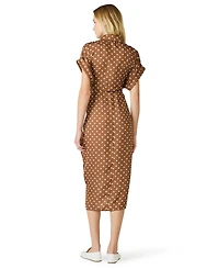 Steve Madden Women's Tori Collared Short-Sleeve Dress