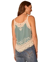 Democracy Petite V-Neck Sleeveless Tank Top