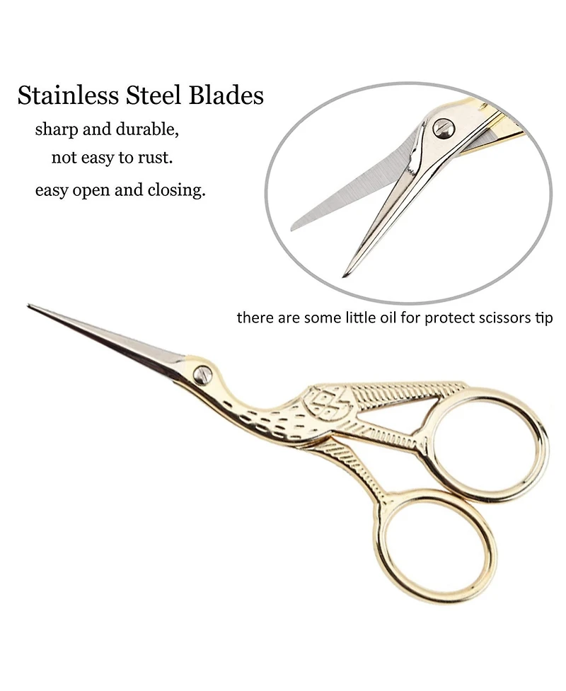 Gnuadz 4.5” Stainless Steel Embroidery Tip Tool for Knitting Cross Sewing Handcraft Diy