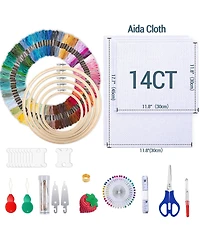 Gnuadz Embroidery Kit Project Bag Portable Craft Carry Case Starter Supplies Storage Cross Beginners Adults Totem