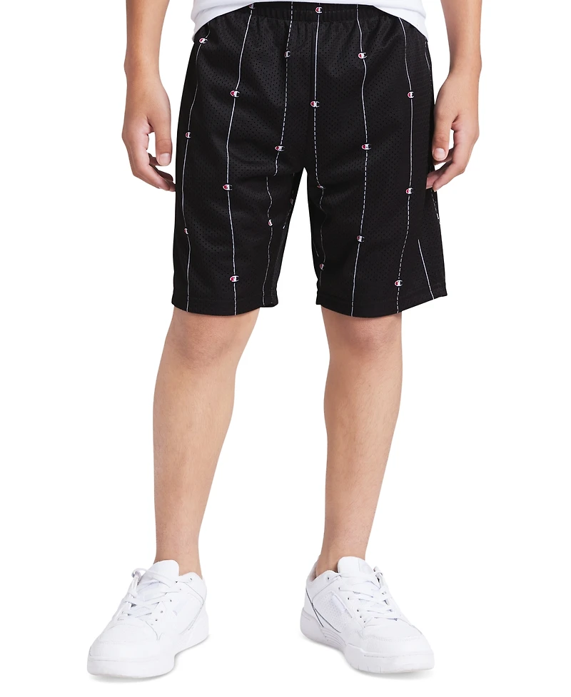 Champion Big Boys' Printed Mesh Hole Short