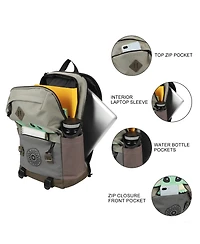 Star Wars: The Mandalorian Grogu Pouch 17" Adult Hooded Backpack