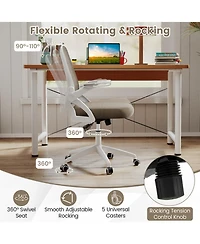 Gouun Ergonomic Mesh Desk Chair with Lumbar Support and Flip-Up Arms