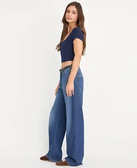 Good American Women's Weightless High-Rise Wide-Leg Jeans