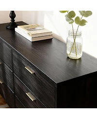 Famapy Wood Dresser Chest of Drawer With 6 Drawers