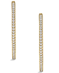 Diamond Skinny Hoop Earrings (1/2 ct. t.w.) in 14k Gold