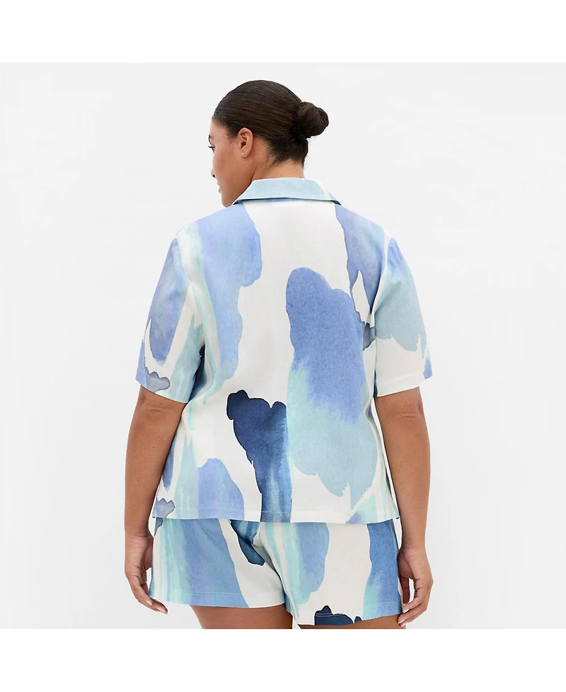 City Chic Women's Surface Level Print Shirt