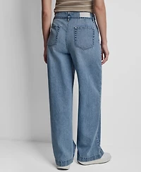 Dkny Jeans Women's High-Rise Wide-Leg Trousers