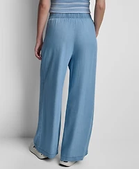 Dkny Jeans Women's High-Rise Wide-Leg Pants