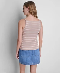 Dkny Jeans Women's Square Neck Tank Top