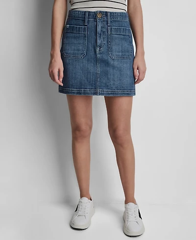 Dkny Jeans Women's High-Rise Mini Skirt