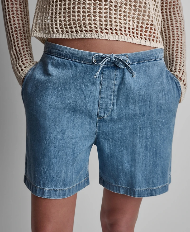 Dkny Jeans Women's Mid-Rise Pull-On Shorts