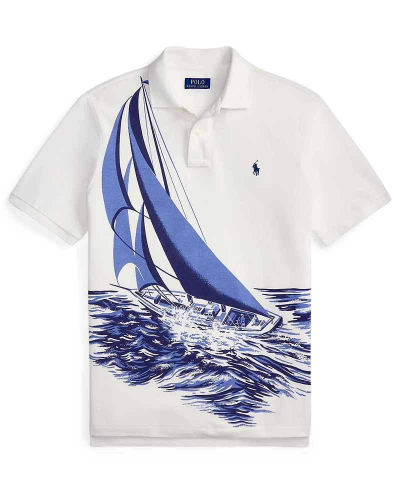 Polo Ralph Lauren Men's Classic-Fit Sailboat Mesh Polo Shirt