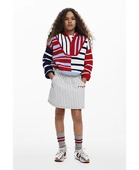 Desigual Girls Girls's Striped sweater zipper