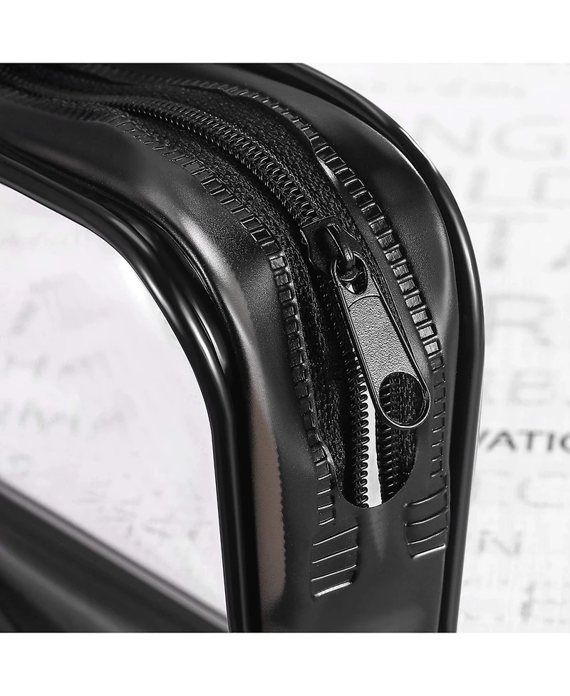 Gnuadz 4 pieces Clear Pvc Zipper Pouch Travel Makeup Bag