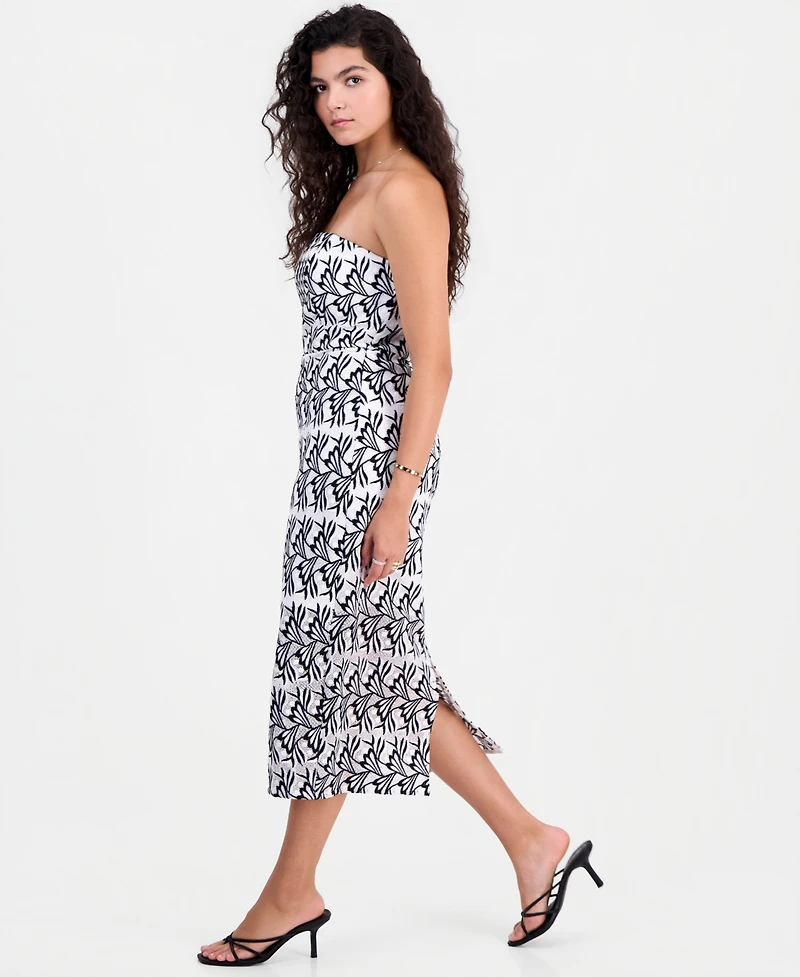Sam Edelman Women's Strapless Straight-Neck Midi Dress