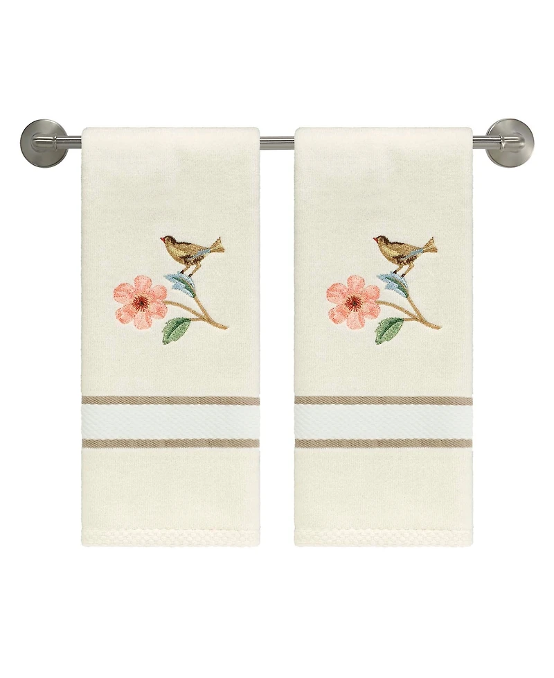 Avanti Pretty Birds 2-pack Fingertip Towel Set