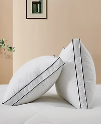 Unikome Diamond Quilted Goose Down Feather 2-Pack Pillow, King