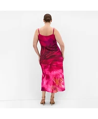 City Chic Plus Sadie Print Slip Dress