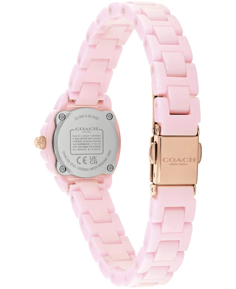 Coach Women's Kitt Pink Ceramic Bracelet Watch, 21mm